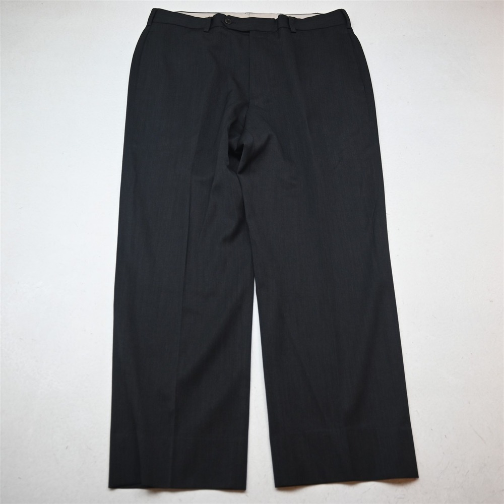 Brooks Brothers 33x28 Gray 100% Wool 1818 Madison Straight Dress Mens Pants